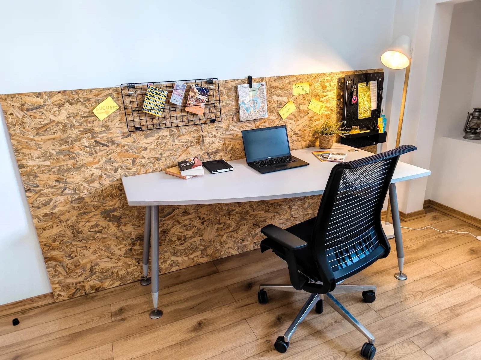 Dedicated study desk with ergonomic chair